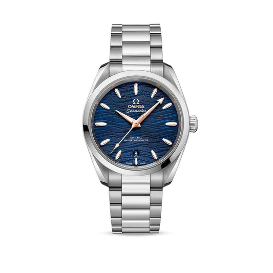 OMEGA Seamaster Aqua Terra 150M Chronometer 38mm Watch O22010382003002 at DMR and the OMEGA Boutique Liverpool