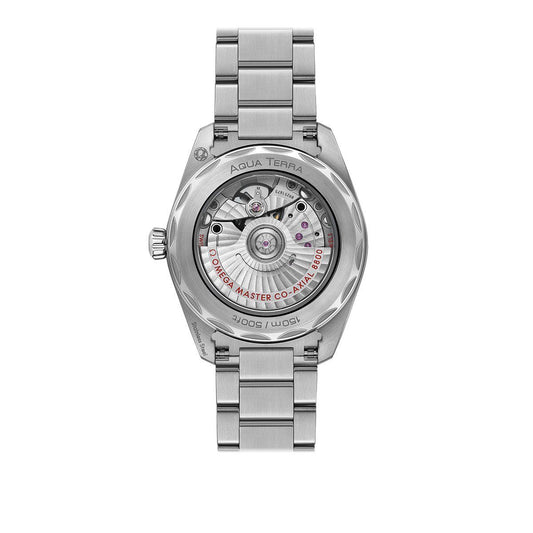 OMEGA Seamaster Aqua Terra 150M Chronometer 38mm Watch O22010382003002 at DMR and the OMEGA Boutique Liverpool
