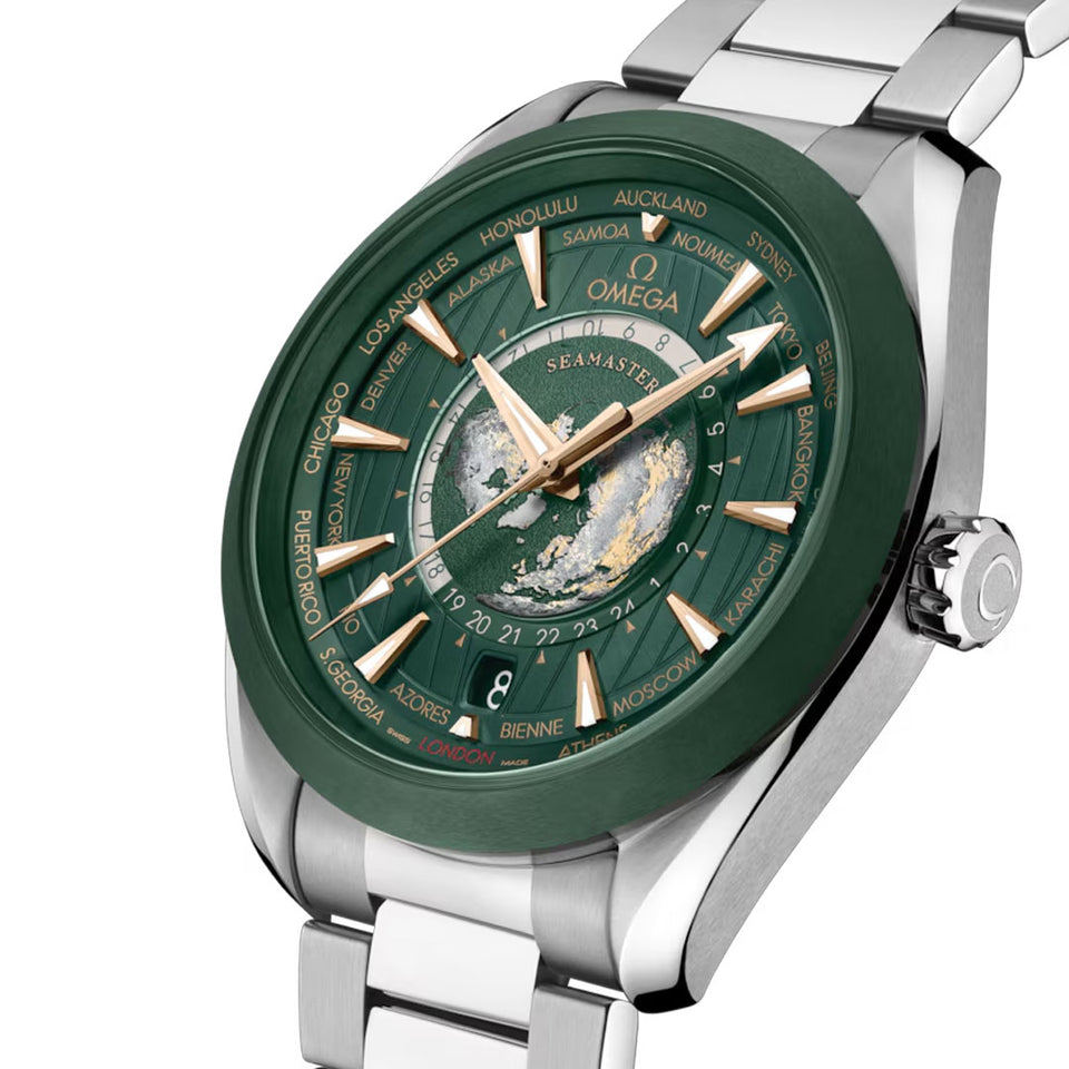 OMEGA Seamaster Aqua Terra Worldtimer 43mm Watch at DMR and the OMEGA Boutique Liverpool