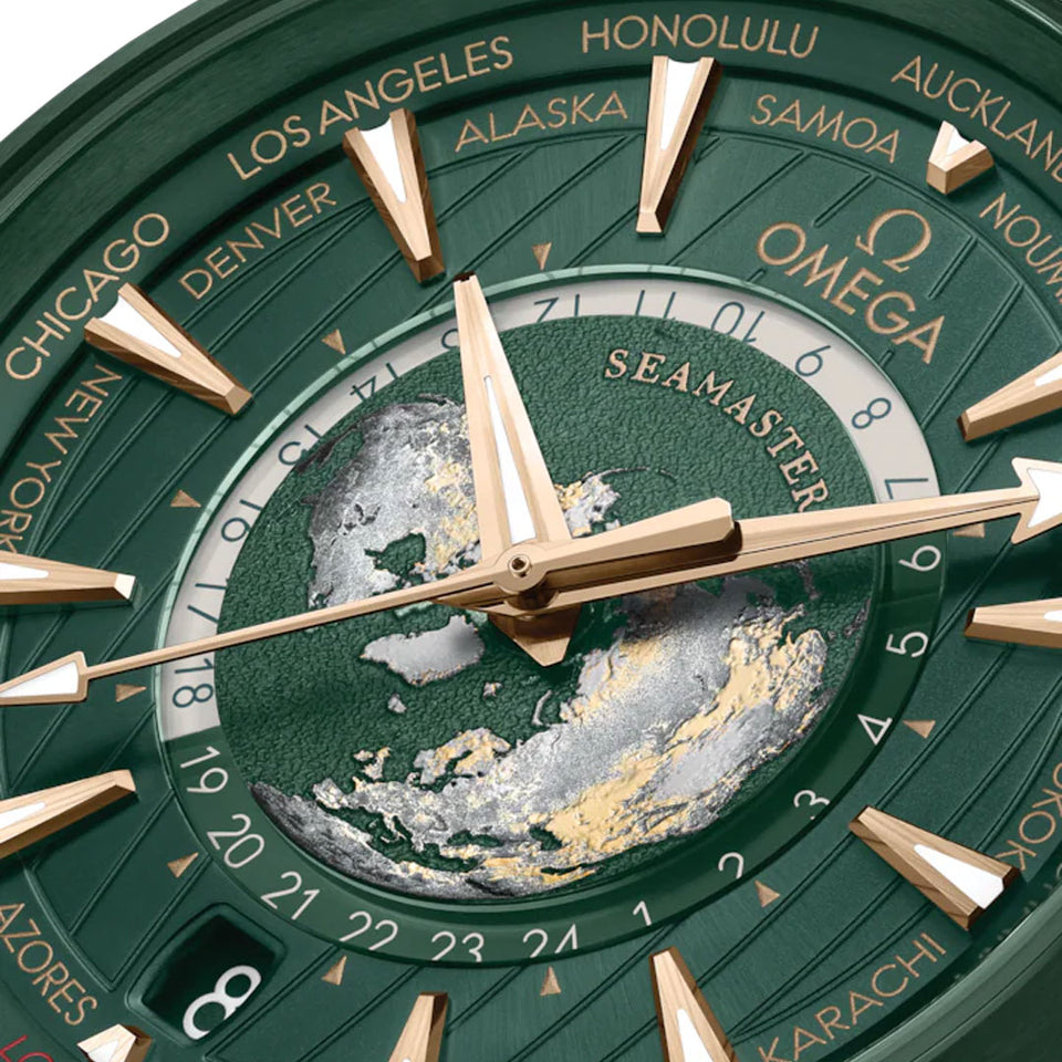 OMEGA Seamaster Aqua Terra Worldtimer 43mm Watch at DMR and the OMEGA Boutique Liverpool