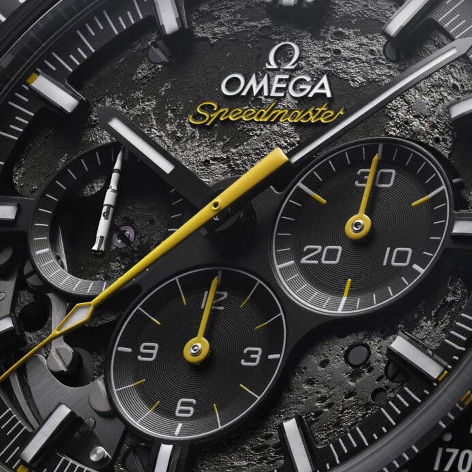 OMEGA Speedmaster Apollo 8 Dark Side Of The Moon 44mm Watch at DMR and the OMEGA Boutique Liverpool