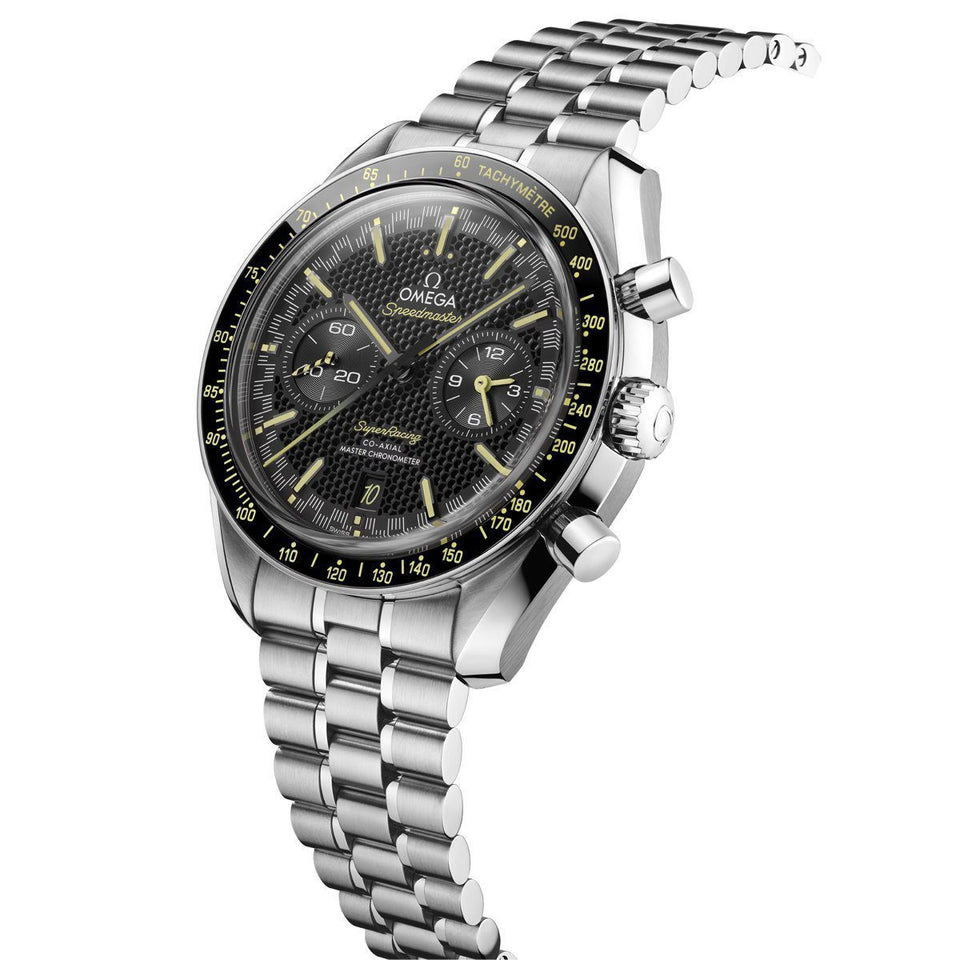 OMEGA Speedmaster Super Racing Steel Chronograph 44mm Watch at DMR and the OMEGA Boutique Liverpool