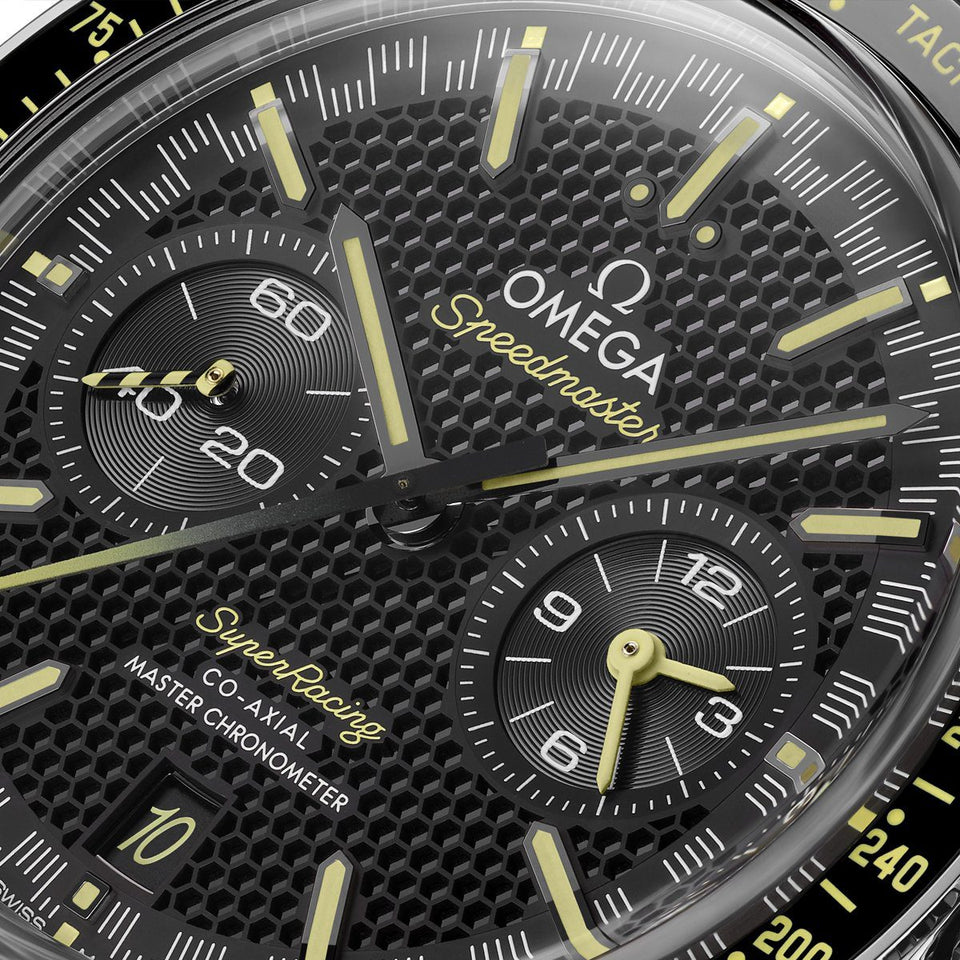 OMEGA Speedmaster Super Racing Steel Chronograph 44mm Watch at DMR and the OMEGA Boutique Liverpool