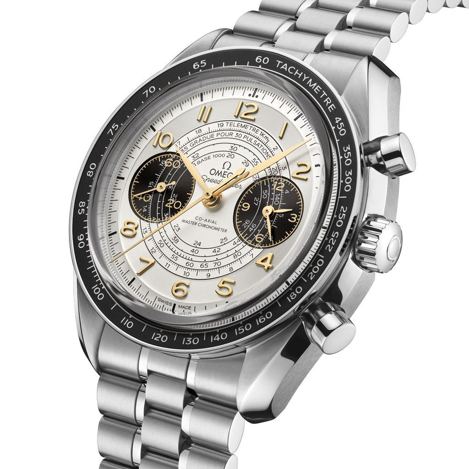 OMEGA Speedmaster Chronoscope 43mm Steel Watch at DMR and the OMEGA Boutique Liverpool