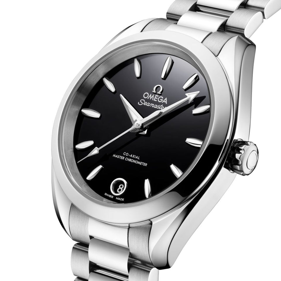 OMEGA Seamaster Aqua Terra 150m Steel Chronometer 34mm Watch at DMR and the OMEGA Boutique Liverpool