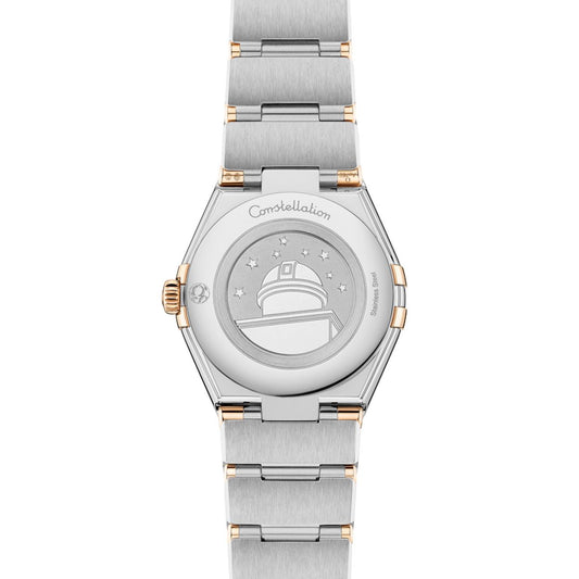 OMEGA Constellation Moonshine&trade; Gold & Steel Quartz 28mm Watch O13125286060001 at DMR and the OMEGA Boutique Liverpool