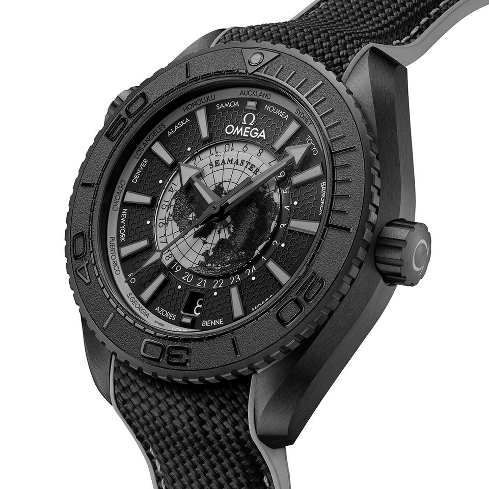 OMEGA Seamaster Planet Ocean Worldtimer 45.5mm Watch at DMR and the OMEGA Boutique Liverpool