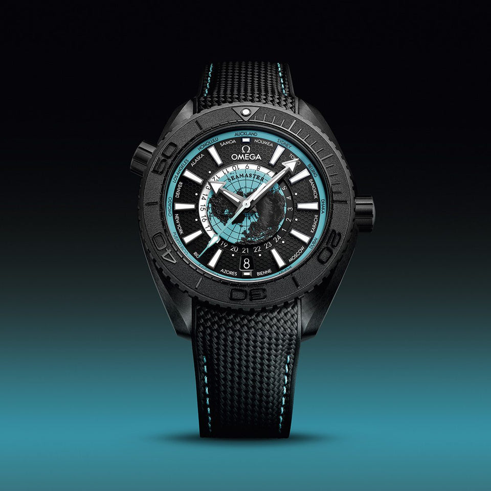 OMEGA Seamaster Planet Ocean Worldtimer 45.5mm Watch at DMR and the OMEGA Boutique Liverpool