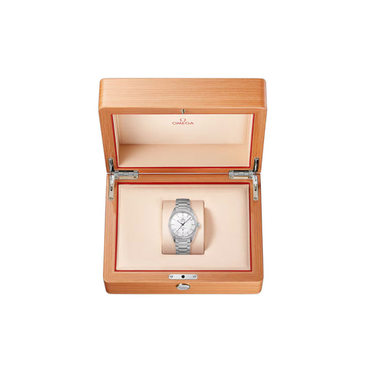 OMEGA Constellation Globemaster Steel Chronometer 39mm Watch O13030392102001 at DMR and the OMEGA Boutique Liverpool