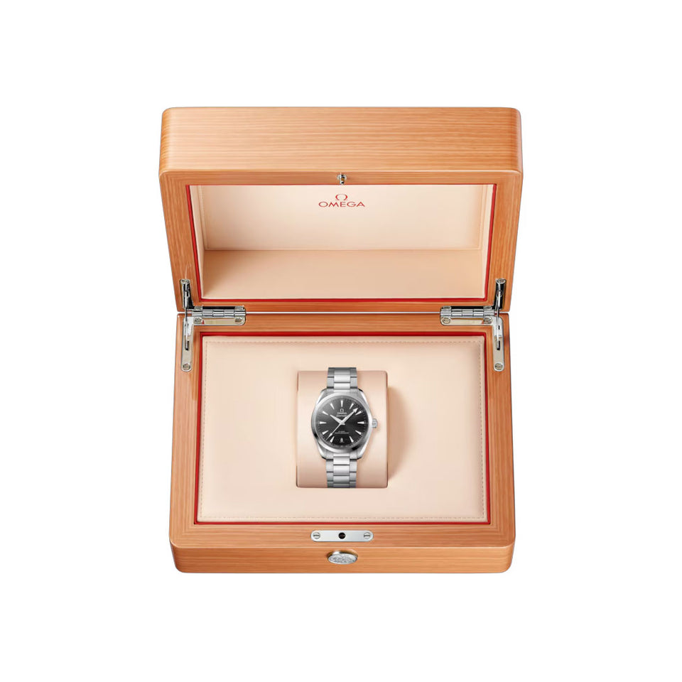 OMEGA Seamaster Aqua Terra 150M Steel Chronometer 38mm Watch O22010382001001 at DMR and the OMEGA Boutique Liverpool