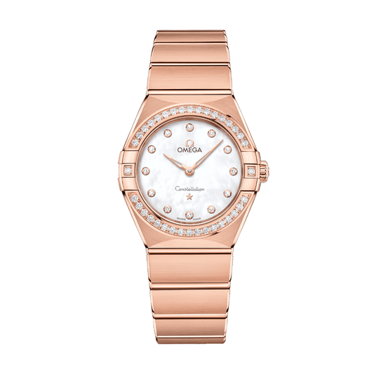 OMEGA Constellation Quartz 28mm Sedna&trade; Gold Watch O13155286055001 at DMR and the OMEGA Boutique Liverpool