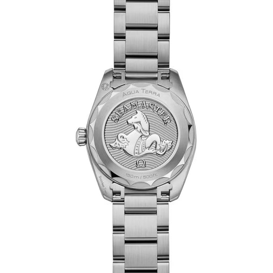 OMEGA Seamaster Aqua Terra 150m Quartz 28mm Watch O22010286055001 at DMR and the OMEGA Boutique Liverpool