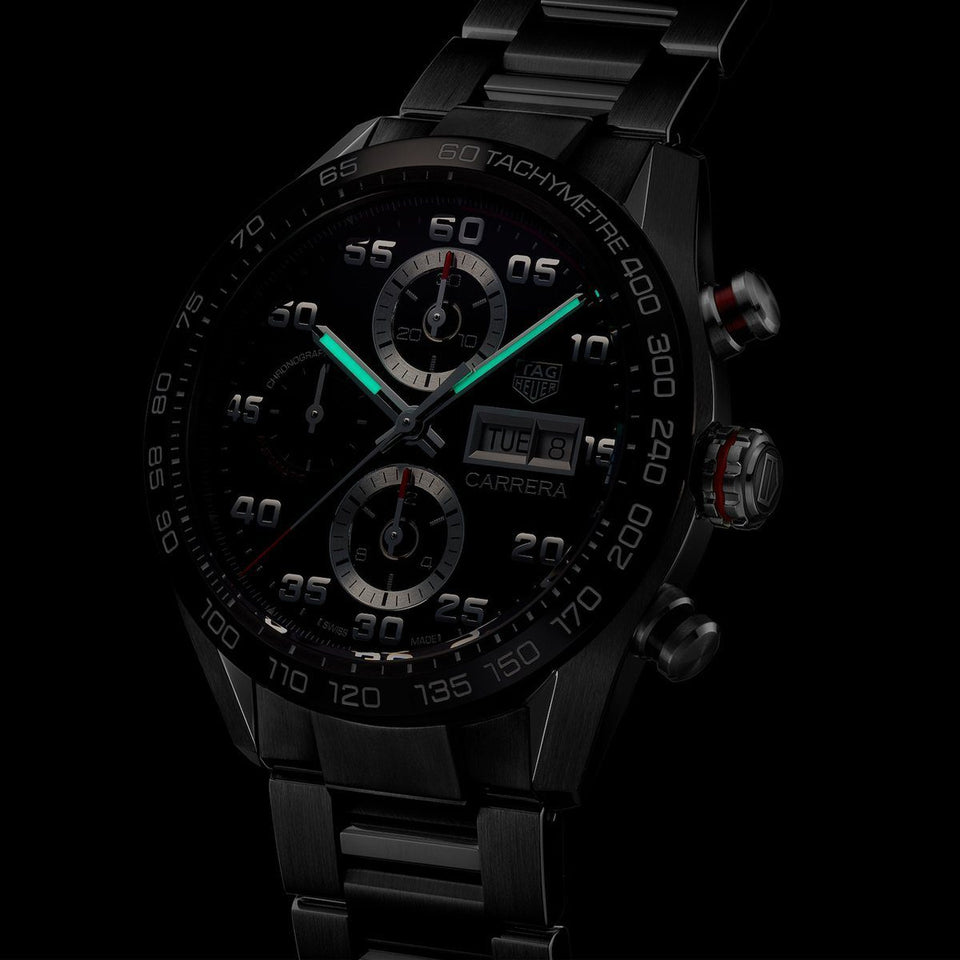 TAG Heuer Carrera Automatic Chronograph 44mm Watch at David M Robinson