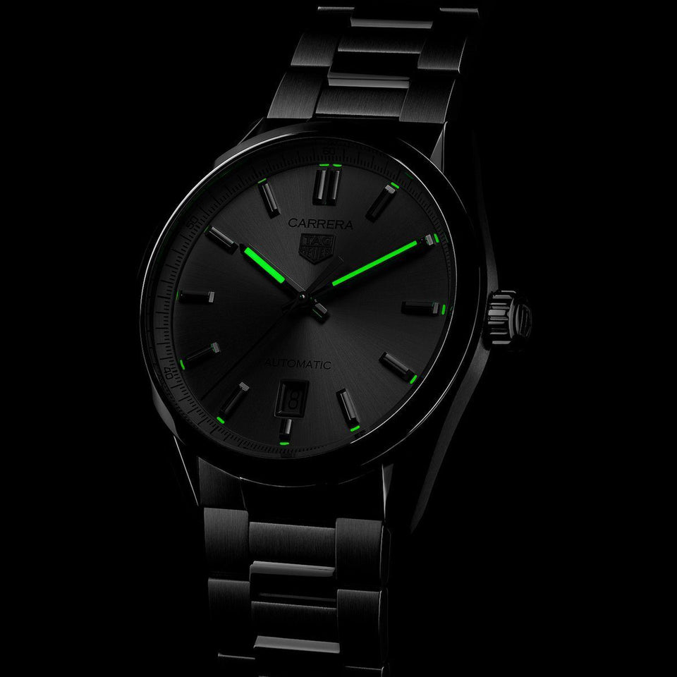 TAG Heuer Carrera Three Hands Automatic 39mm Watch at David M Robinson