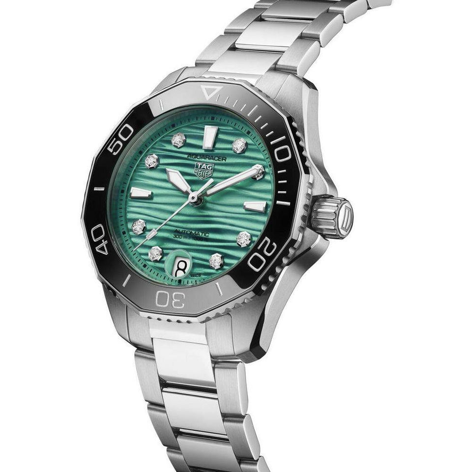 TAG Heuer Aquaracer Professional 300 Date 36mm Watch at David M Robinson
