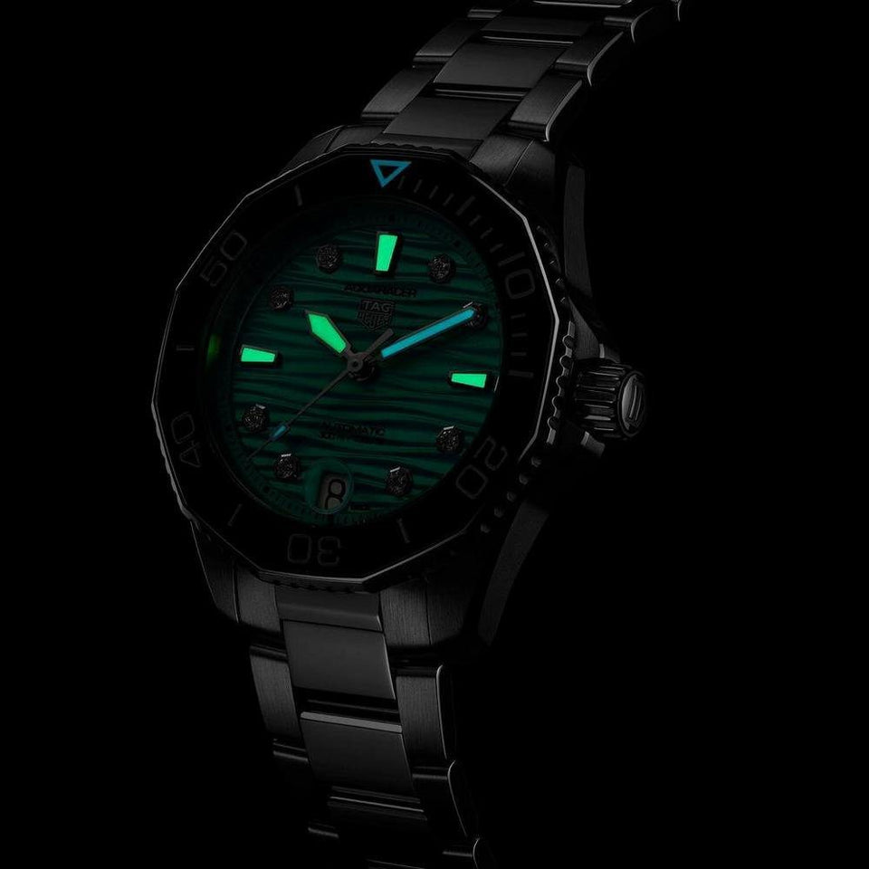 TAG Heuer Aquaracer Professional 300 Date 36mm Watch at David M Robinson