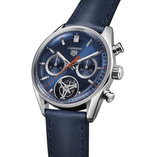 TAG Heuer Carrera Chronograph Tourbillon 42mm Watch at David M Robinson