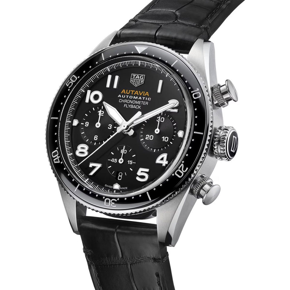 TAG Heuer Autavia Flyback Chronometer 42mm Watch at David M Robinson