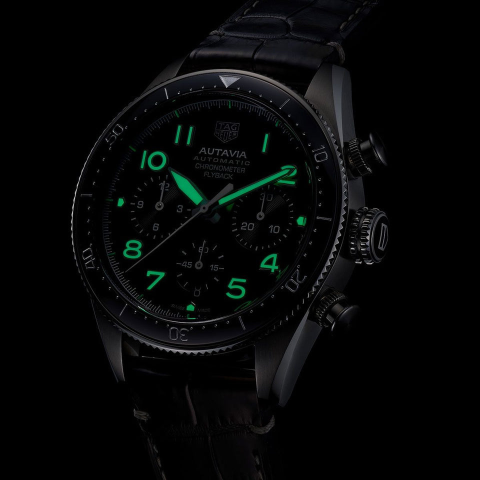 TAG Heuer Autavia Flyback Chronometer 42mm Watch at David M Robinson