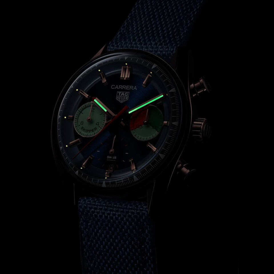TAG Heuer Carrera Chronograph Skipper 39mm Automatic Watch at David M Robinson