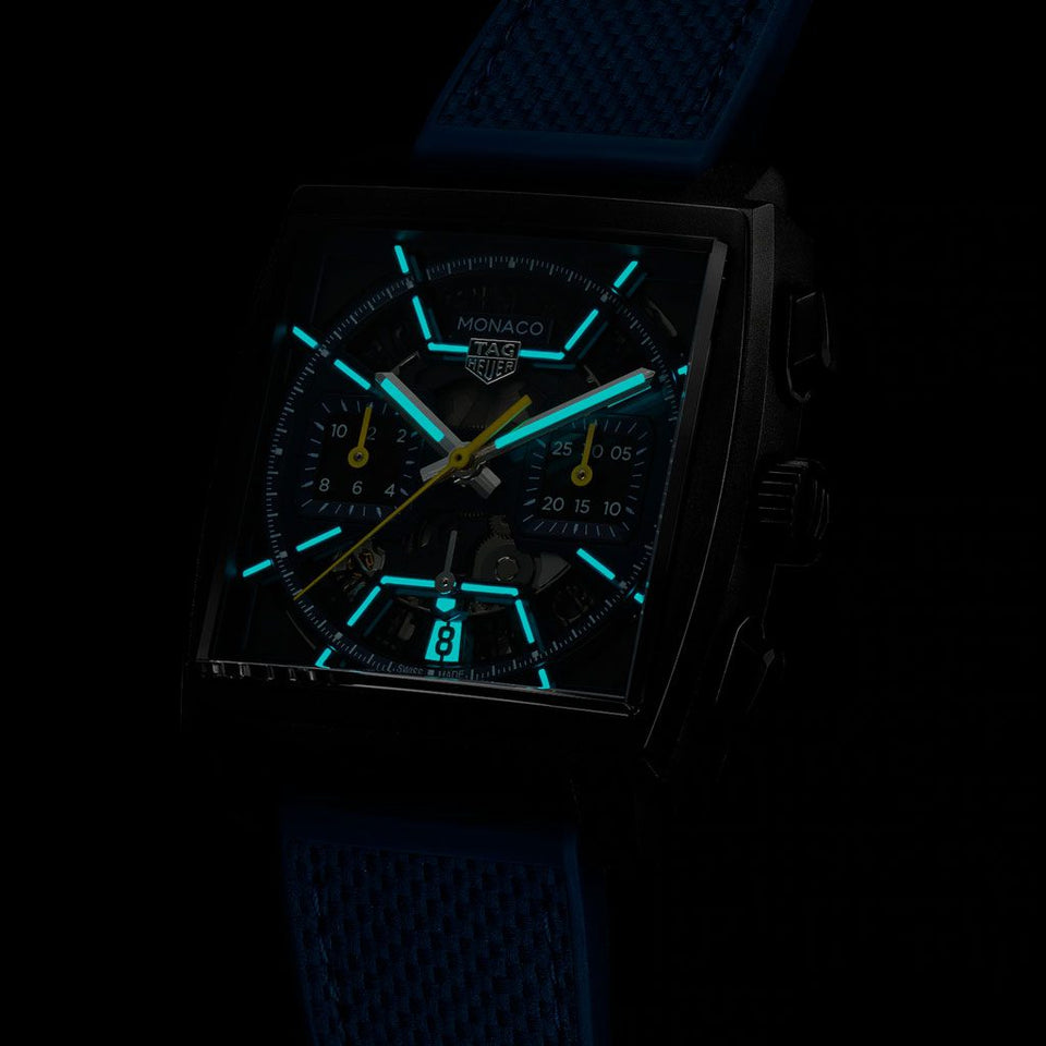 TAG Heuer Monaco Automatic Chronograph 39mm Watch at David M Robinson