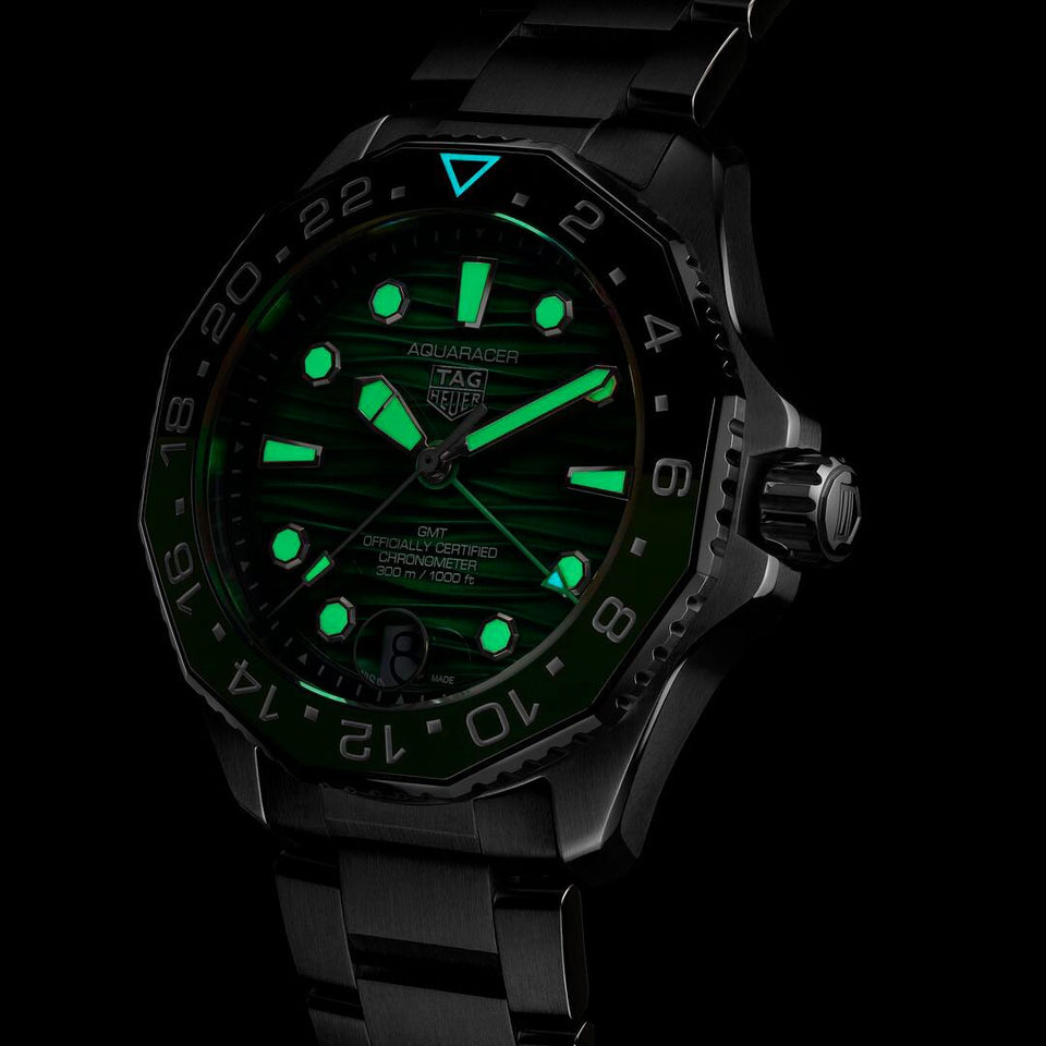 TAG Heuer Aquaracer Professional 300 GMT 42mm Watch at David M Robinson