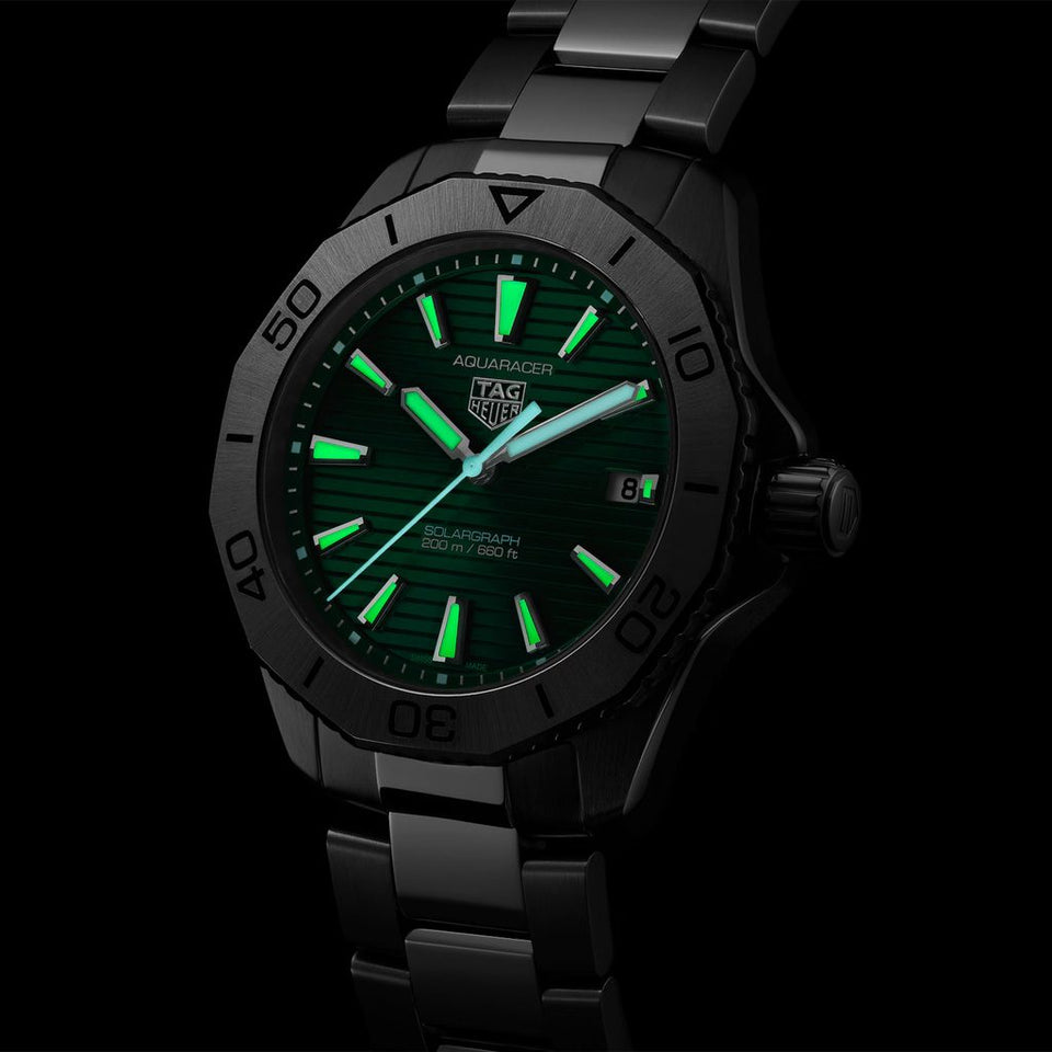 TAG Heuer Aquaracer Professional 200 Solargraph 40mm Watch at David M Robinson