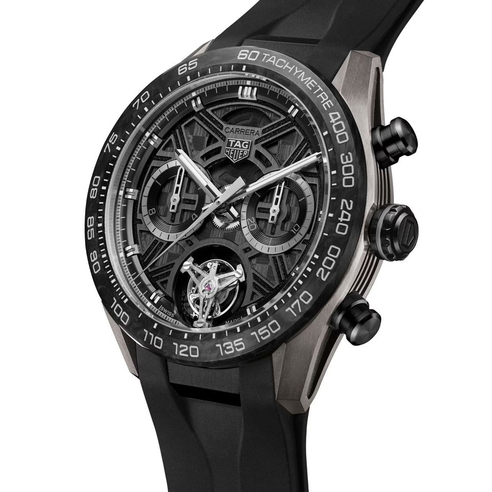TAG Heuer Carrera Chronograph Tourbillon Extreme Sport 44mm Automatic Watch at David M Robinson