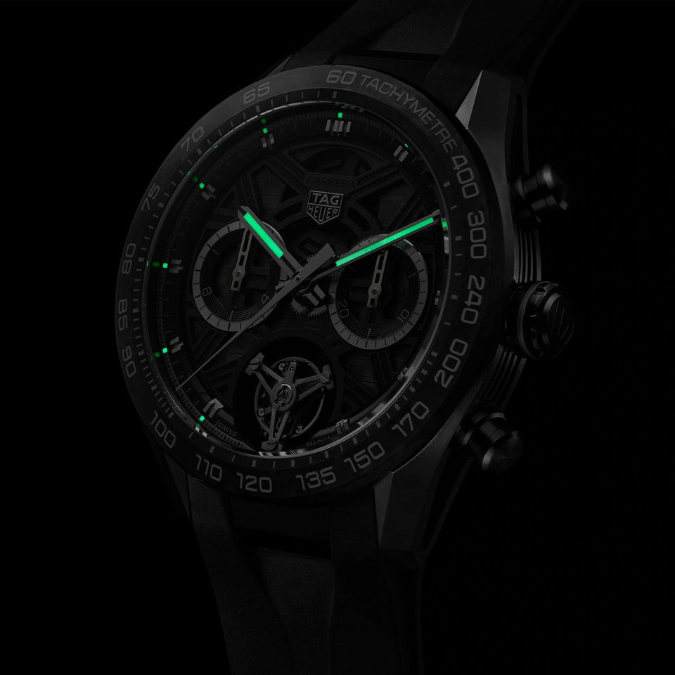 TAG Heuer Carrera Chronograph Tourbillon Extreme Sport 44mm Automatic Watch at David M Robinson