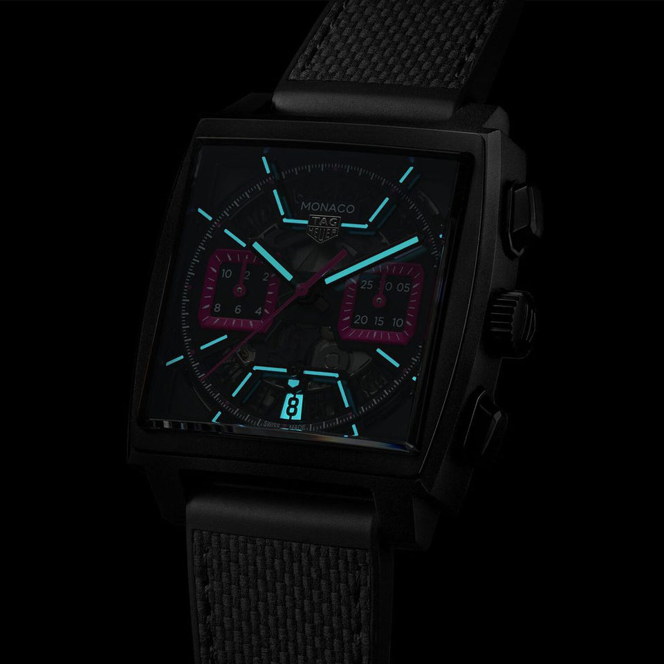 TAG Heuer Monaco Automatic Chronograph 39mm Watch at David M Robinson