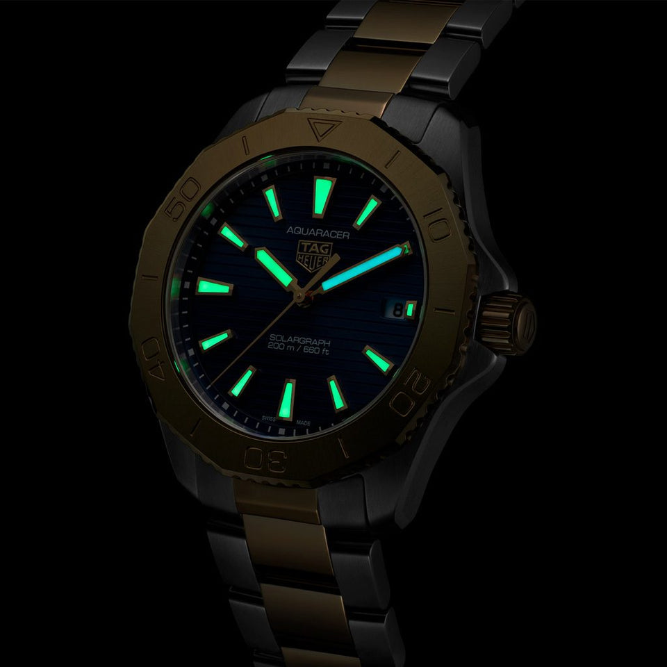 TAG Heuer Aquaracer Professional 200 Solargraph 40mm Watch at David M Robinson
