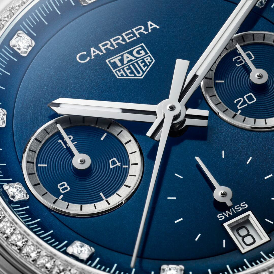 TAG Heuer Carrera Chronograph Steel 39mm Automatic Watch at David M Robinson