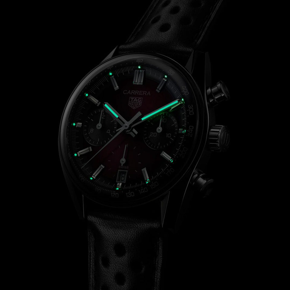 TAG Heuer Carrera Chronograph Steel 39mm Automatic Watch at David M Robinson