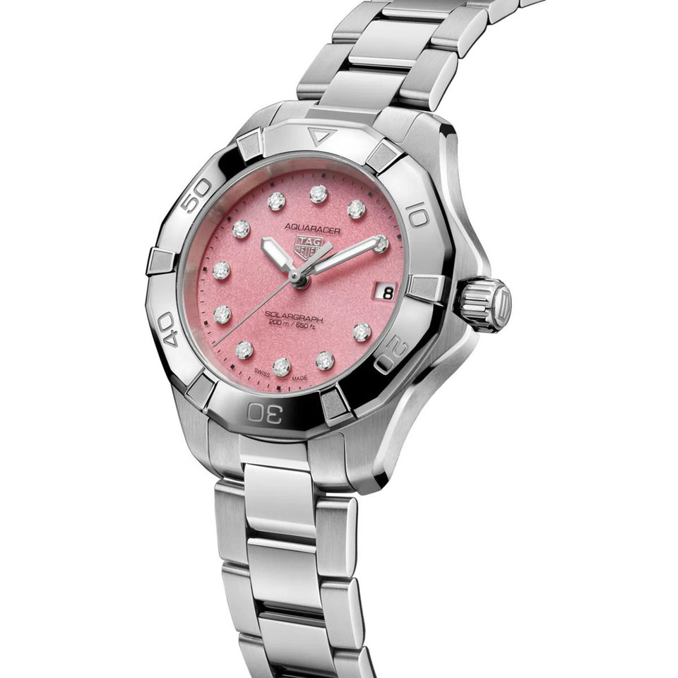 TAG Heuer Aquaracer Professional 200 Solargraph 34mm Watch at David M Robinson