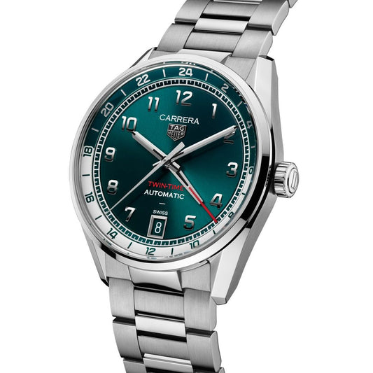 TAG Heuer Carrera Date Twin-Time 41mm Automatic Watch at David M Robinson