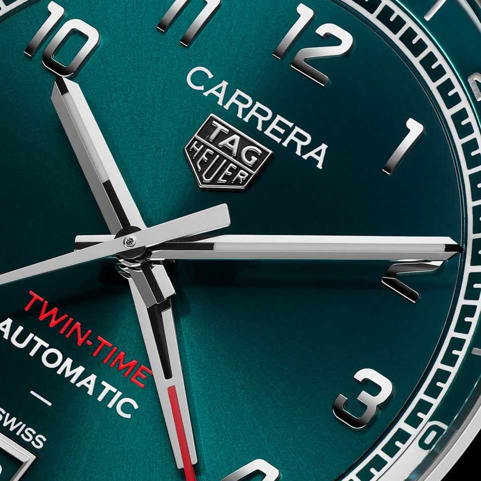 TAG Heuer Carrera Date Twin-Time 41mm Automatic Watch at David M Robinson
