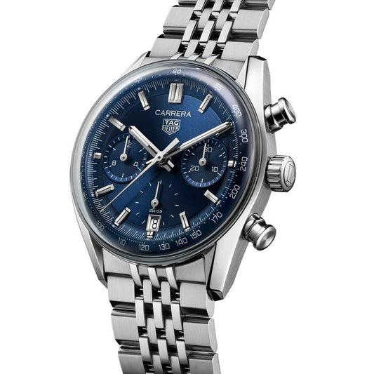 TAG Heuer Carrera Chronograph Steel 39mm Automatic Watch at David M Robinson