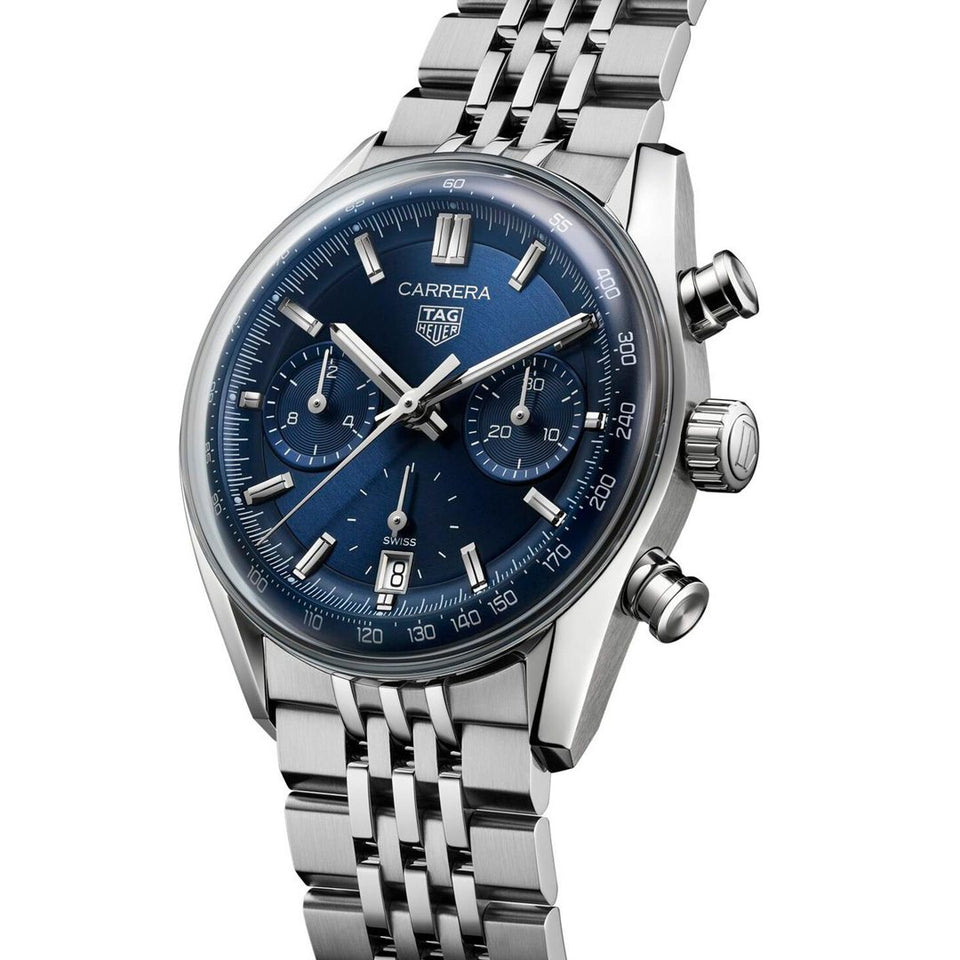 TAG Heuer Carrera Chronograph Steel 39mm Automatic Watch at David M Robinson