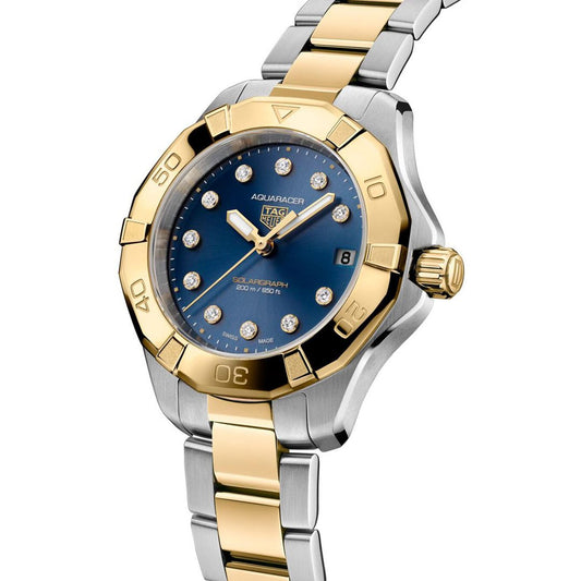 TAG Heuer Aquaracer Professional 200 Solargraph 34mm Watch at David M Robinson