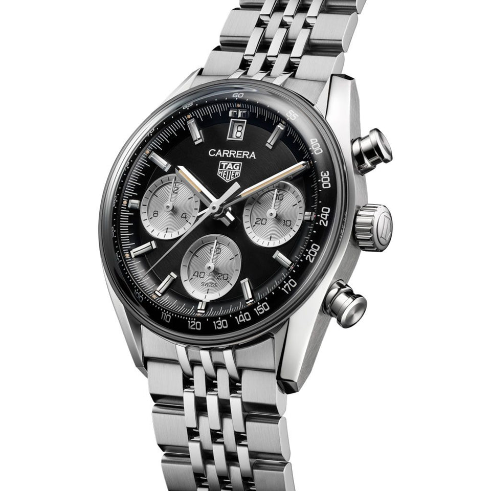 TAG Heuer Carrera Chronograph Steel 39mm Automatic Watch at David M Robinson