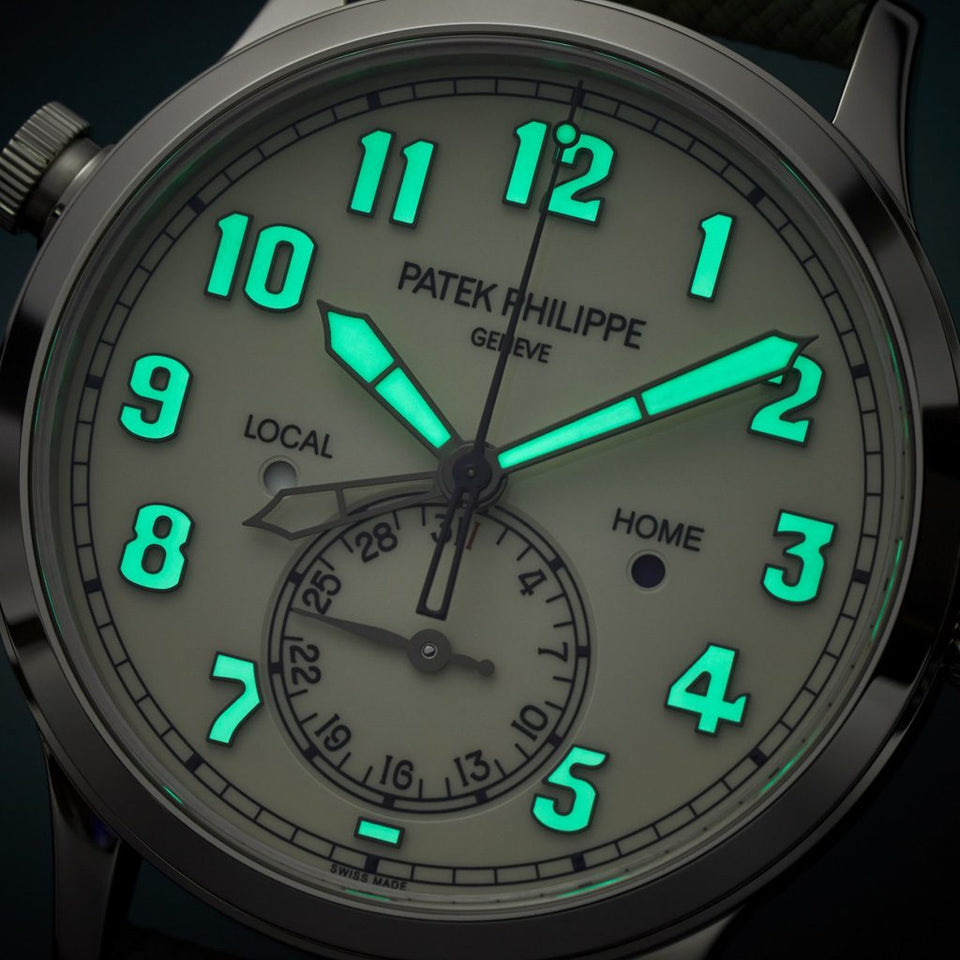 Patek Philippe Complications Calatrava Pilot Travel Time Watch at David M Robinson 5524G-010