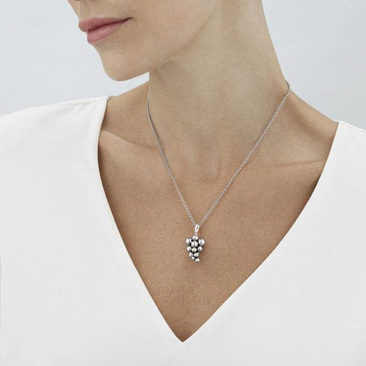 Moonlight Grapes Sterling Silver Necklace
