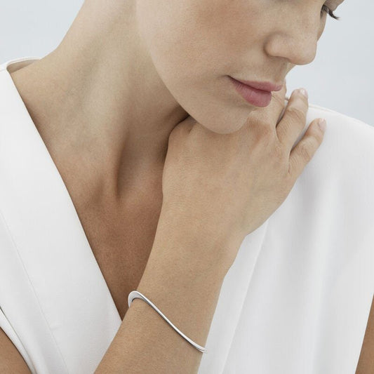 Offspring Slim Silver Open Bangle