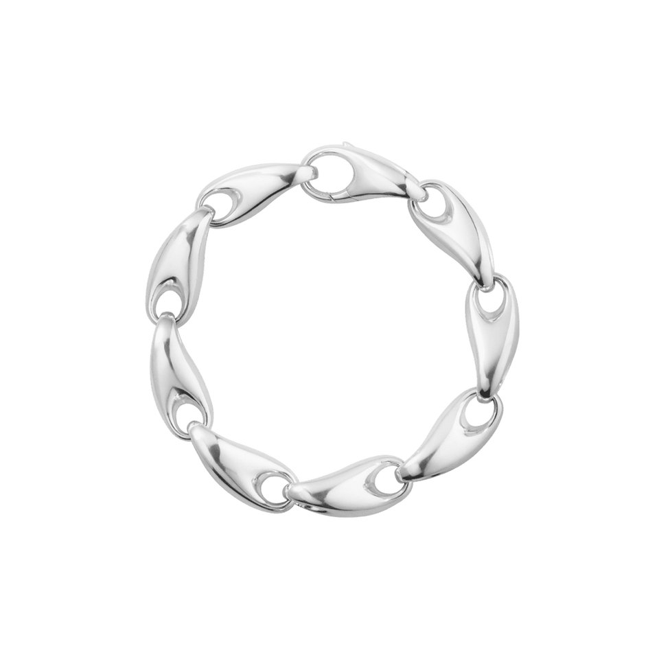 Georg Jensen Reflect Silver Link Bracelet at David M Robinson