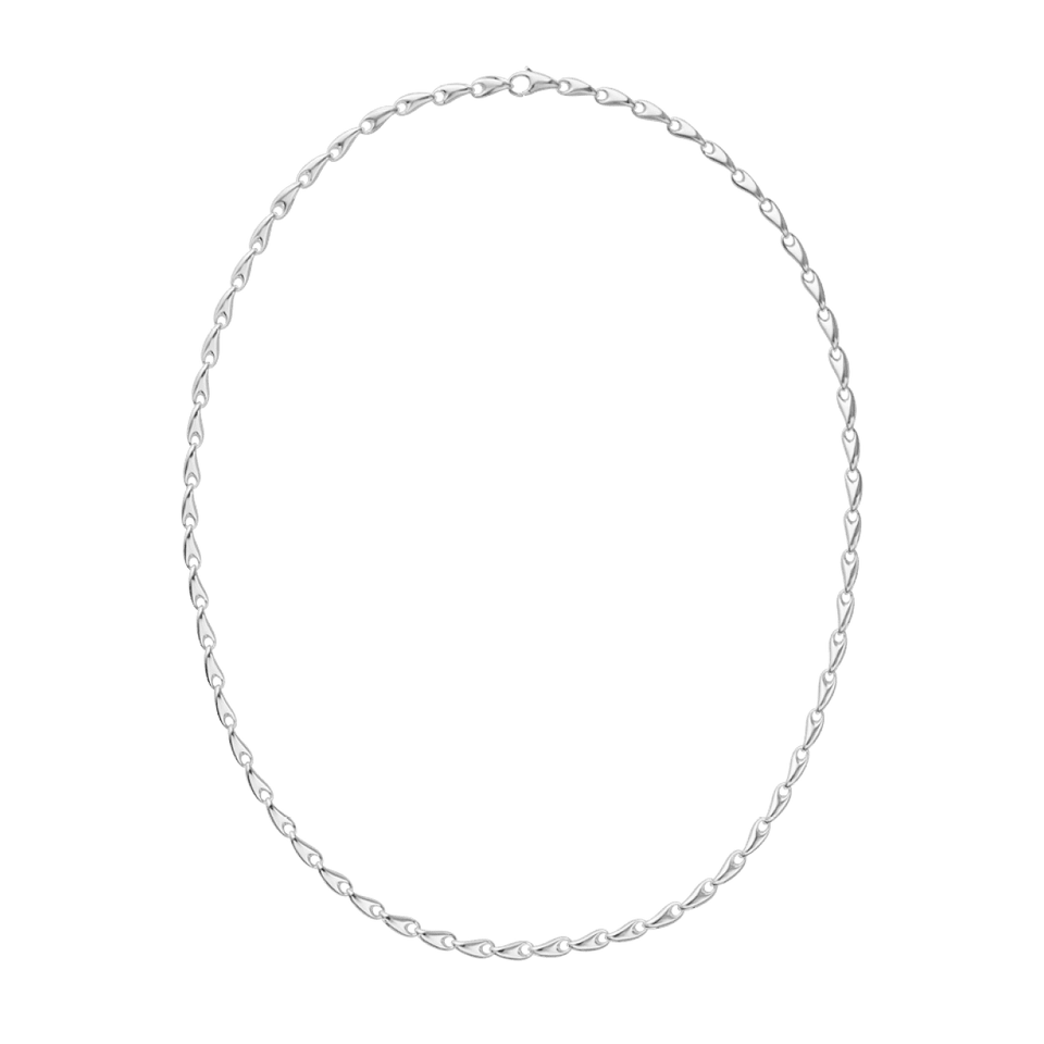 Georg Jensen Reflect Silver Slim Necklace at David M Robinson