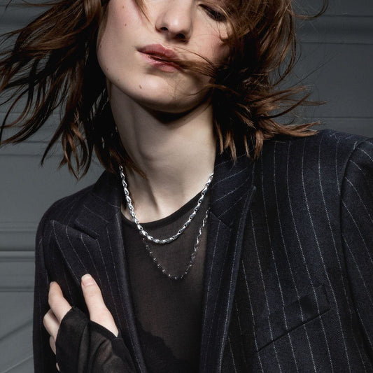 Reflect Silver Slim Necklace