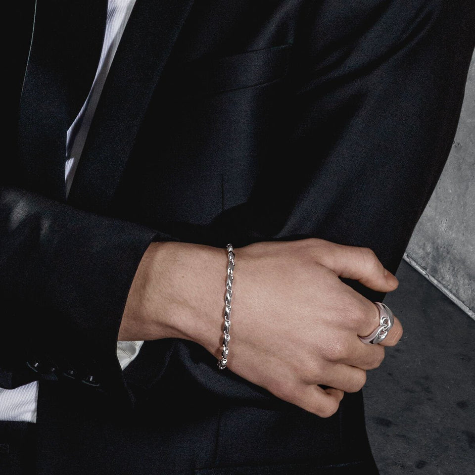 Reflect Silver Slim Bracelet