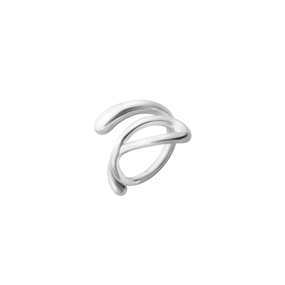 Georg Jensen Mercy Sterling Silver Swirl Ring at David M Robinson