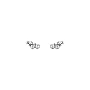 Moonlight Grapes Silver Ear Cuffs
