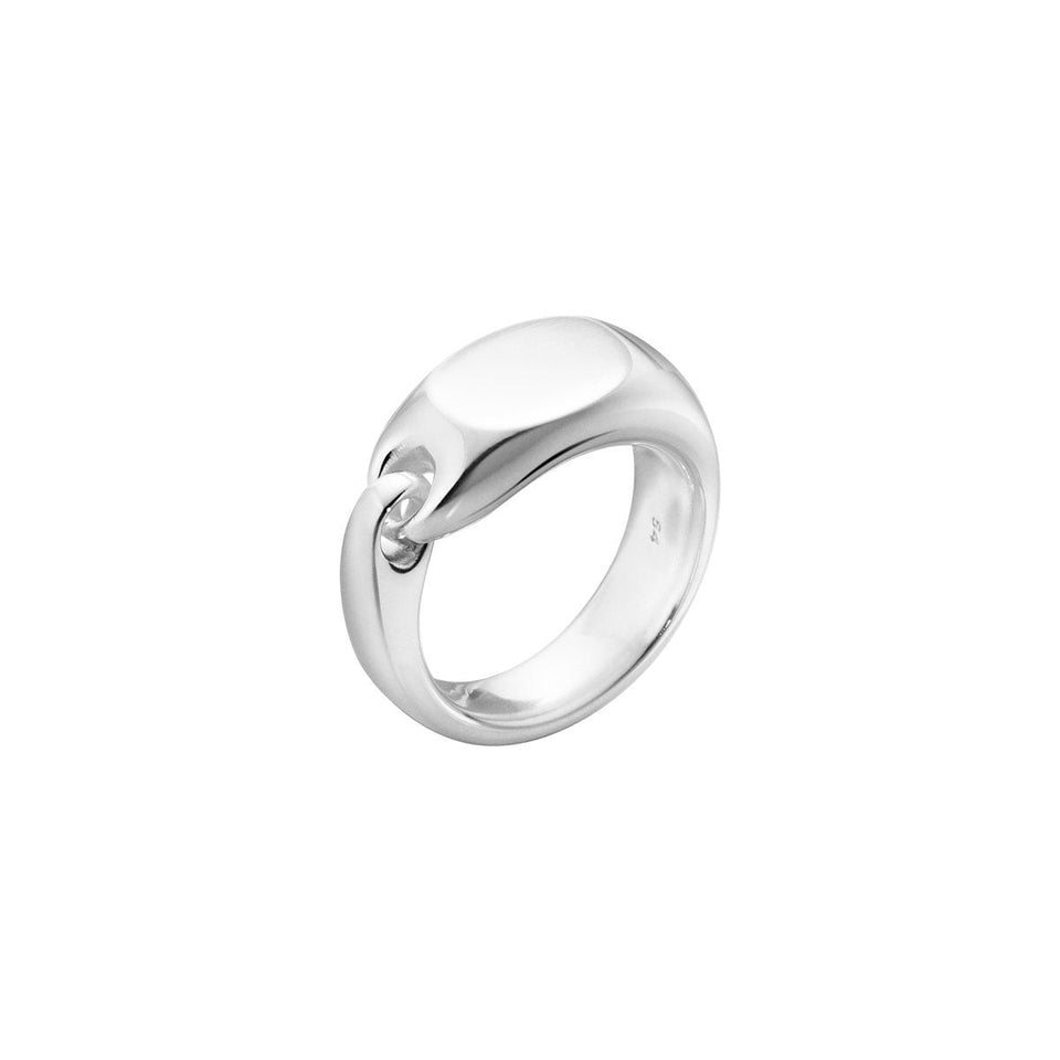 Georg Jensen Reflect Sterling Silver Signet Ring at David M Robinson